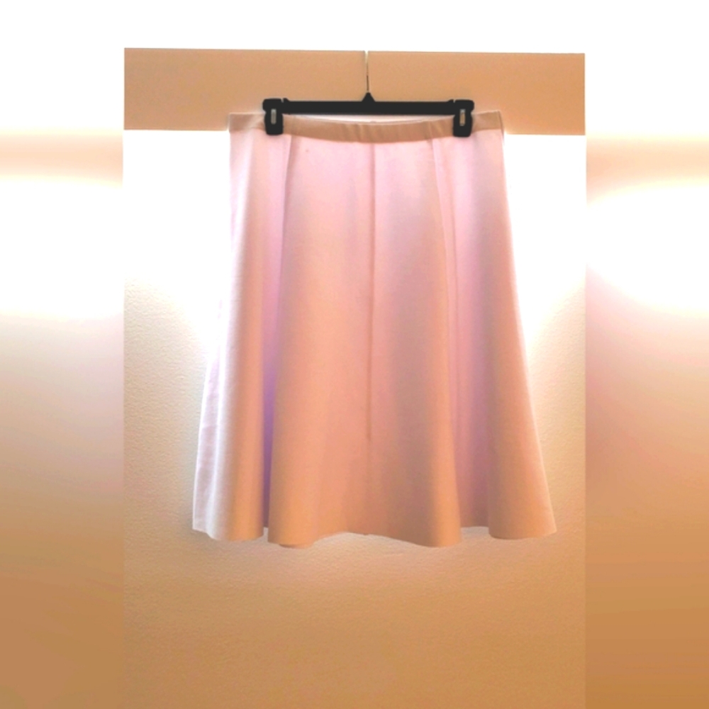 Plus Size White A-line Meli Skirt